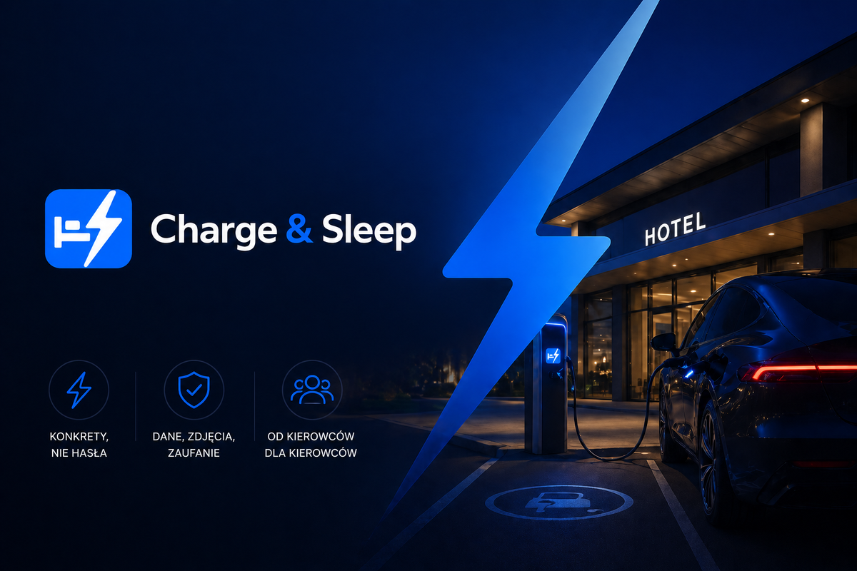 Mapa hoteli z ładowarkami - Charge & Sleep